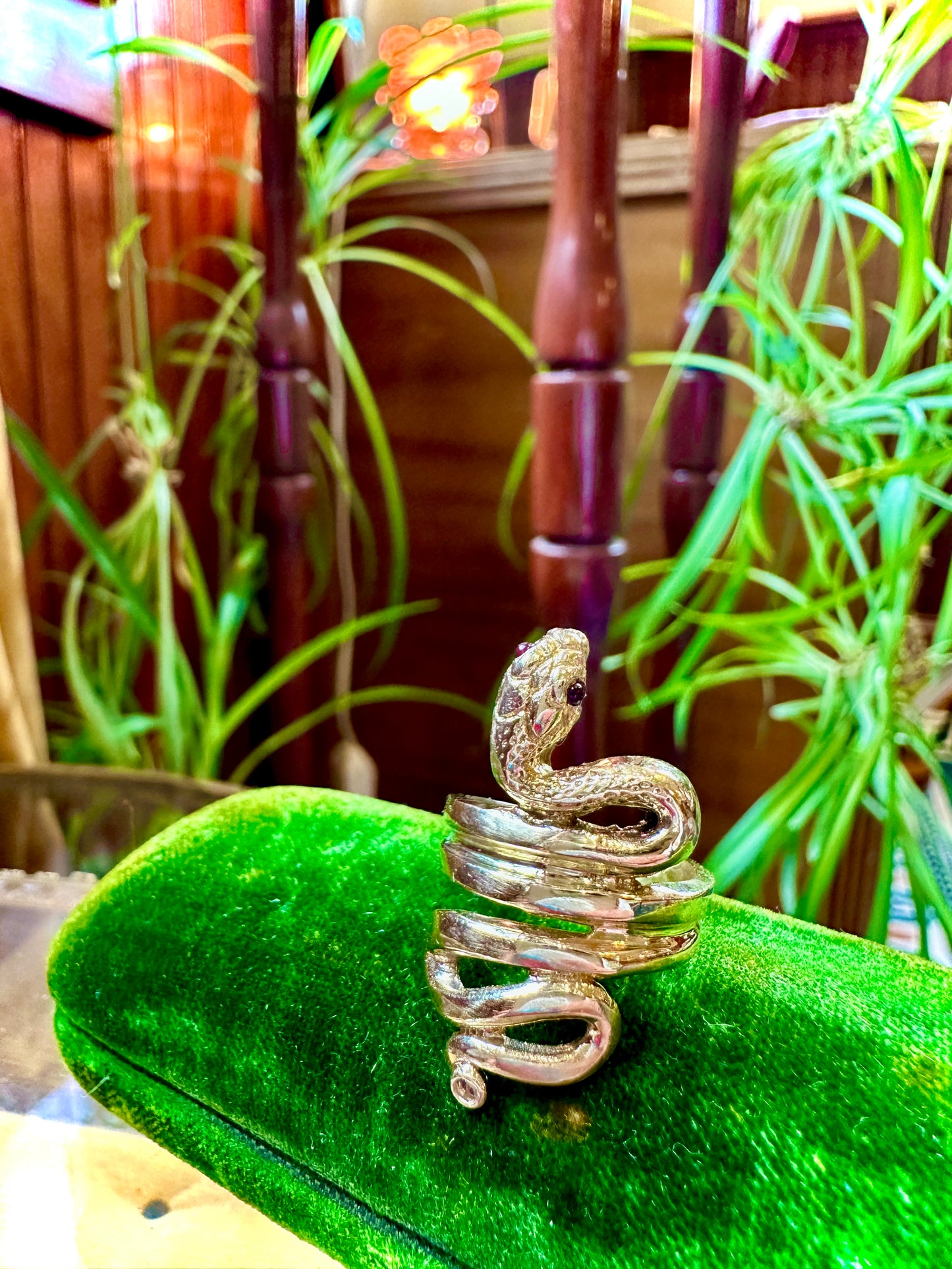 Vintage Coiled Snake Ring