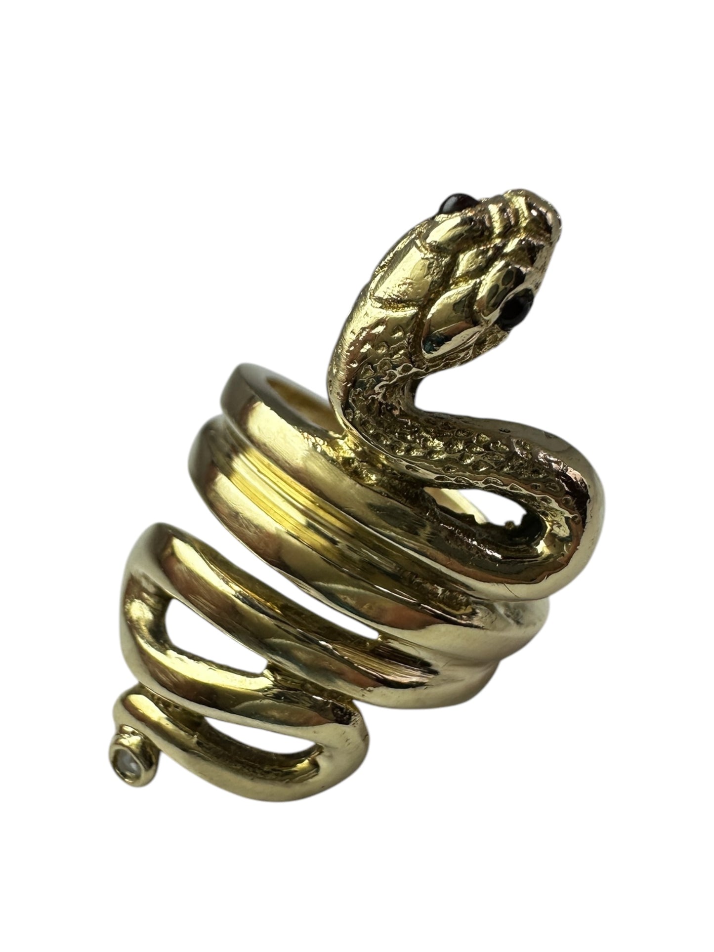 Vintage Coiled Snake Ring