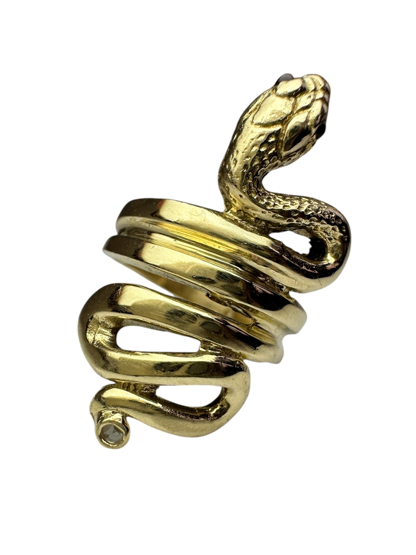Vintage Coiled Snake Ring