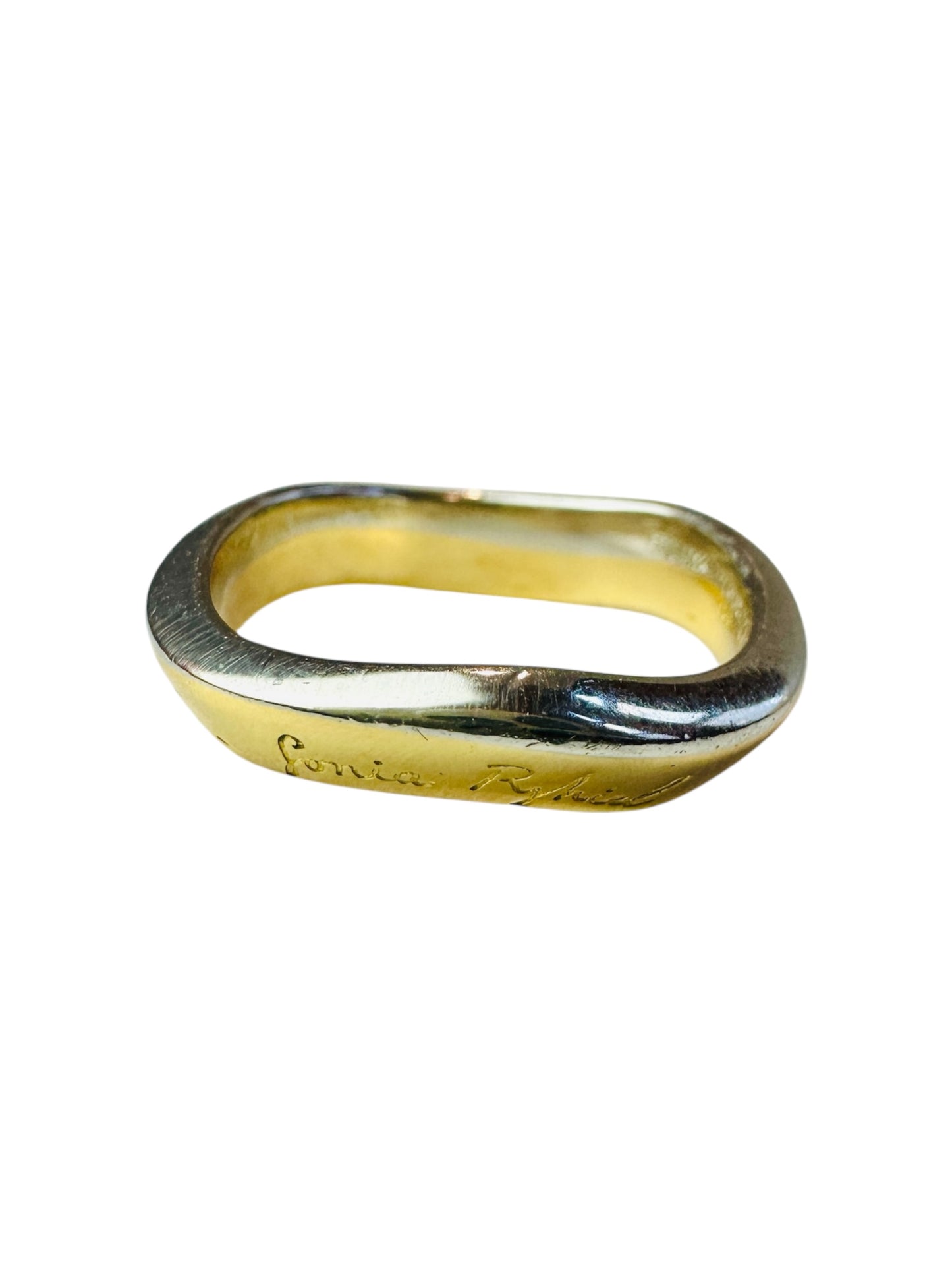 Designer Sonia Rykiel Two-Tone Wavy Band