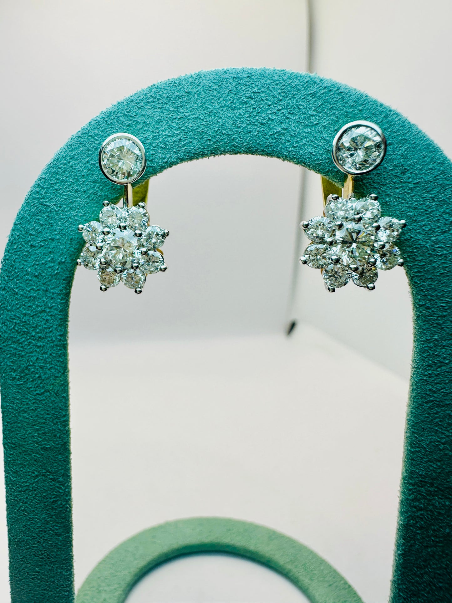 Diamond Cluster Earrings