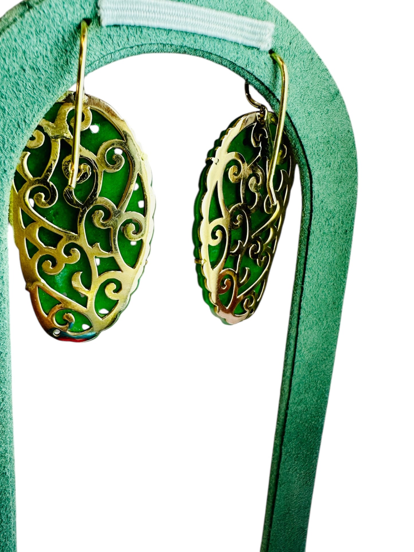 'A' Jadeite Jade Earrings