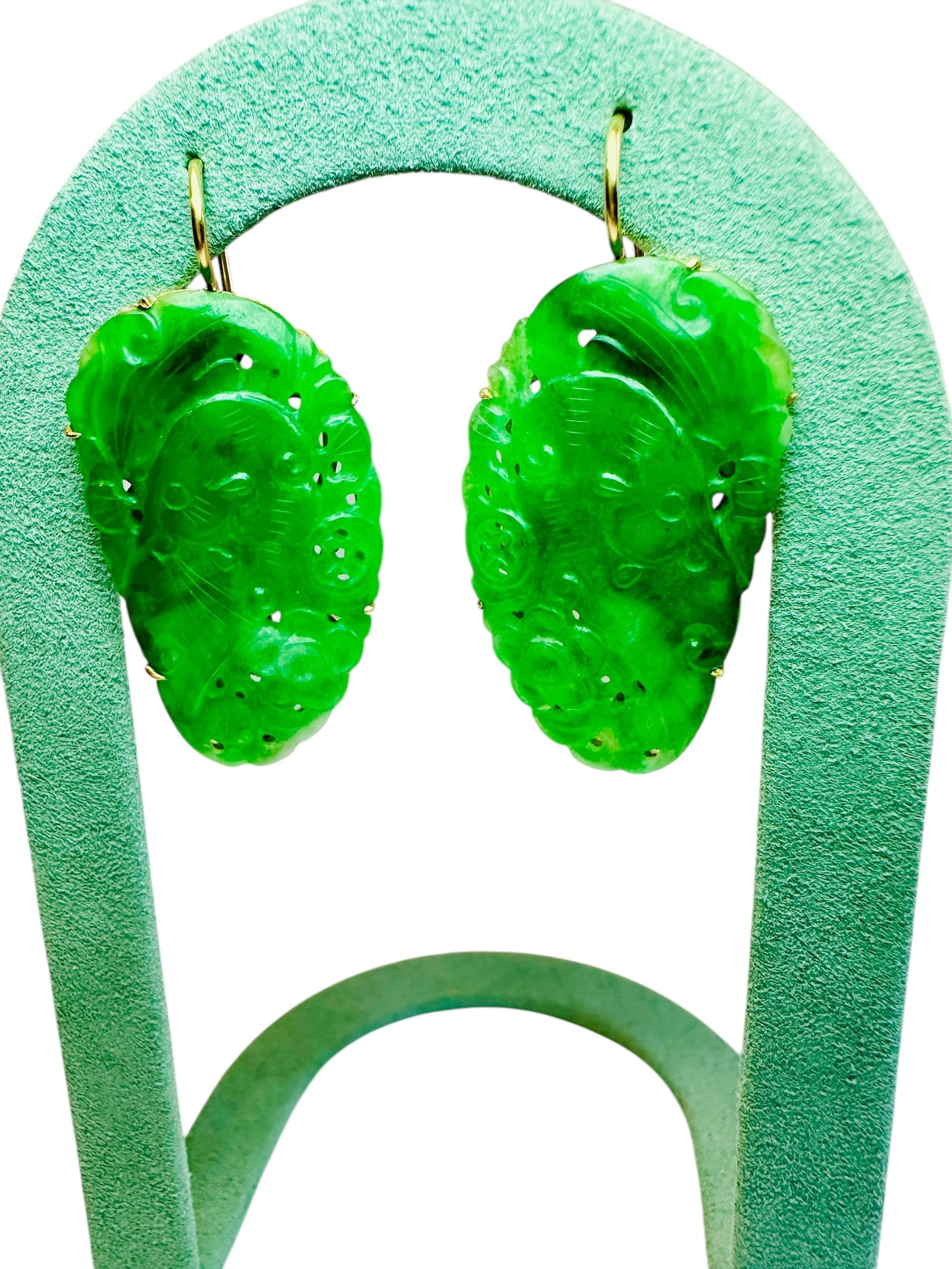 'A' Jadeite Jade Earrings