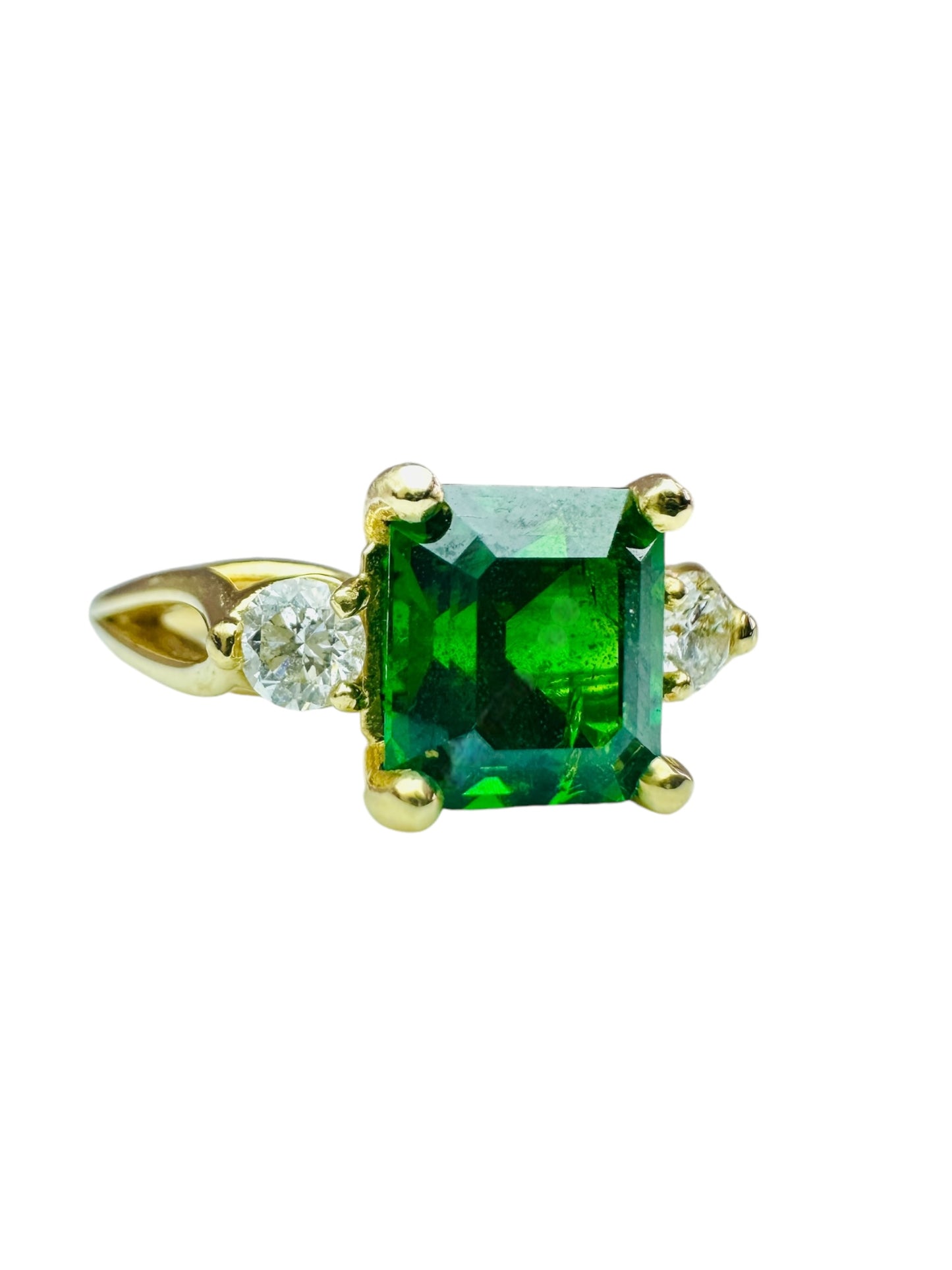 Lady's Custom Made Tsavorite Ring