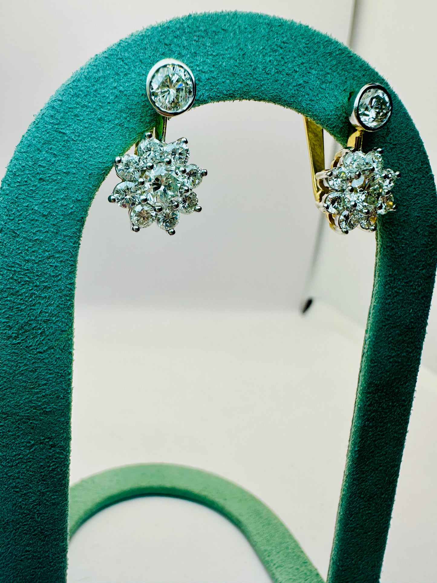 Diamond Cluster Earrings