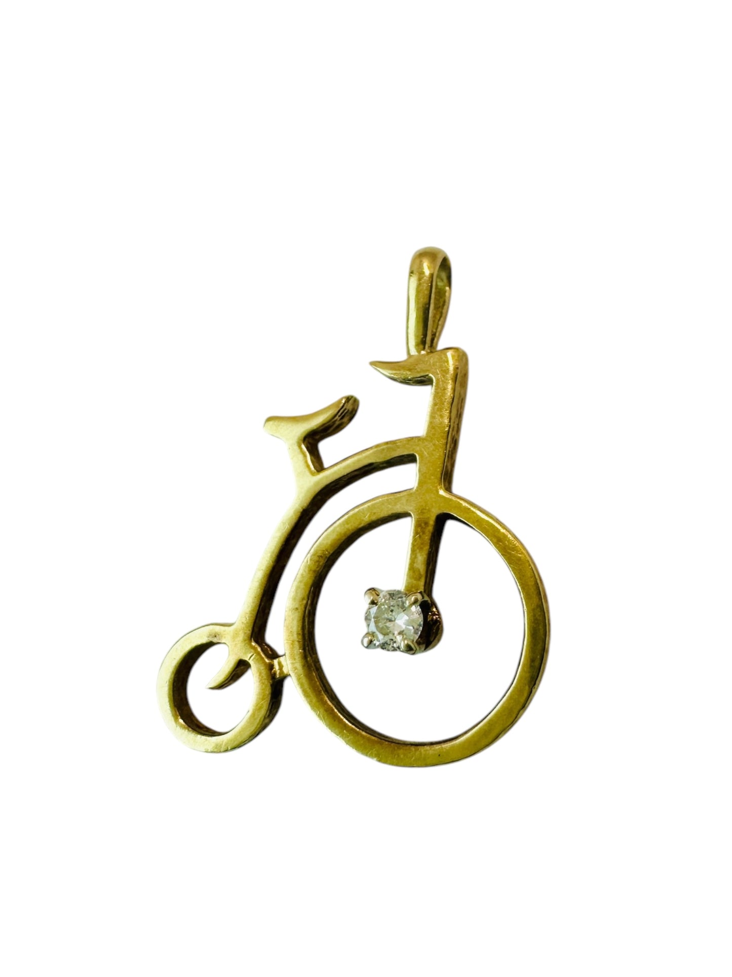 Bicycle Pendant with Diamond