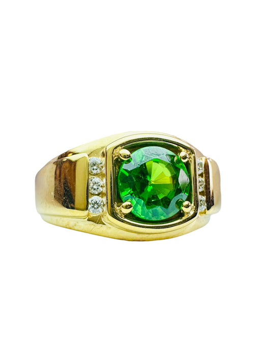 Gent's Custom Made Tsavorite Ring