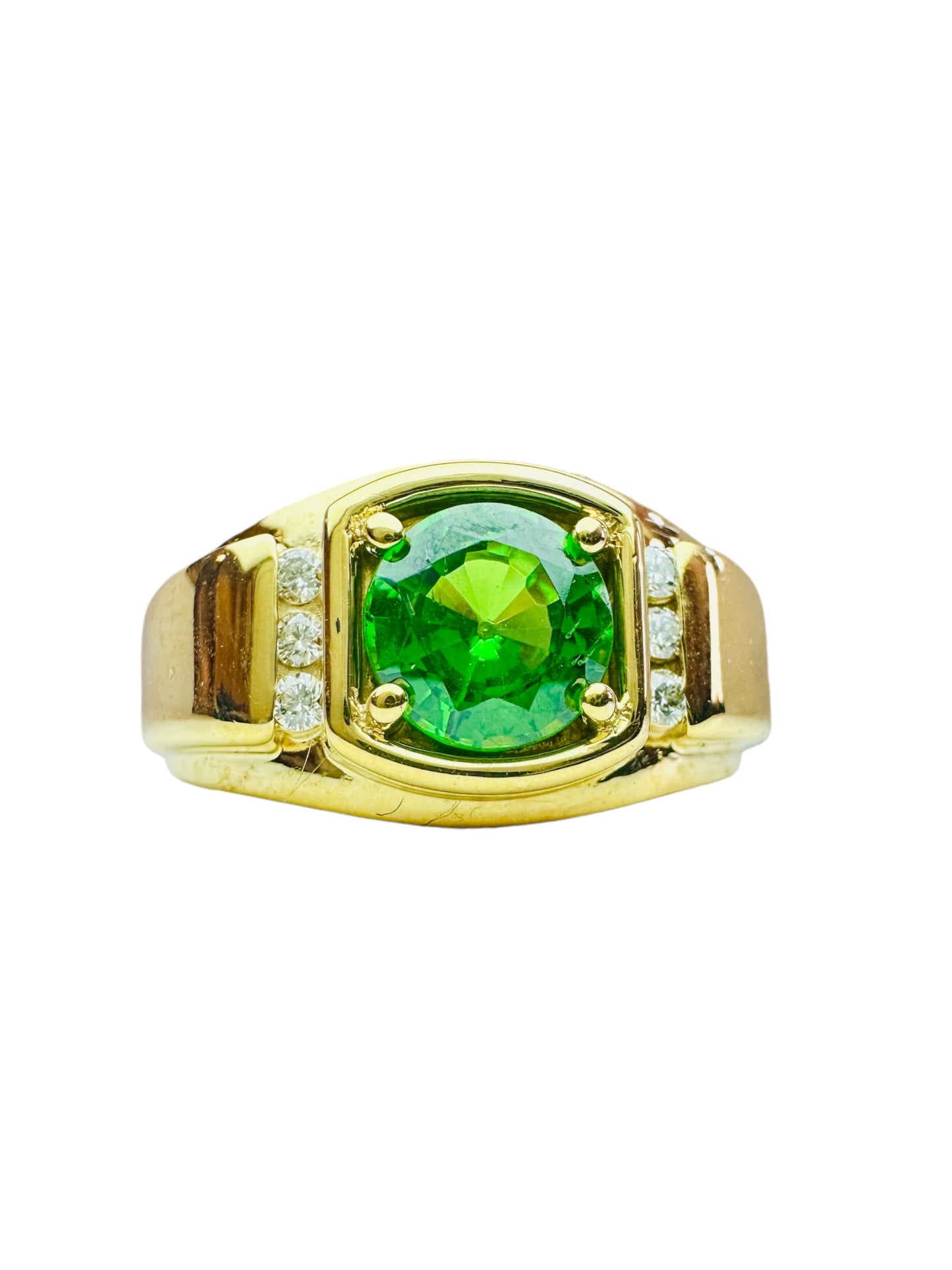 Gent's Custom Made Tsavorite Ring