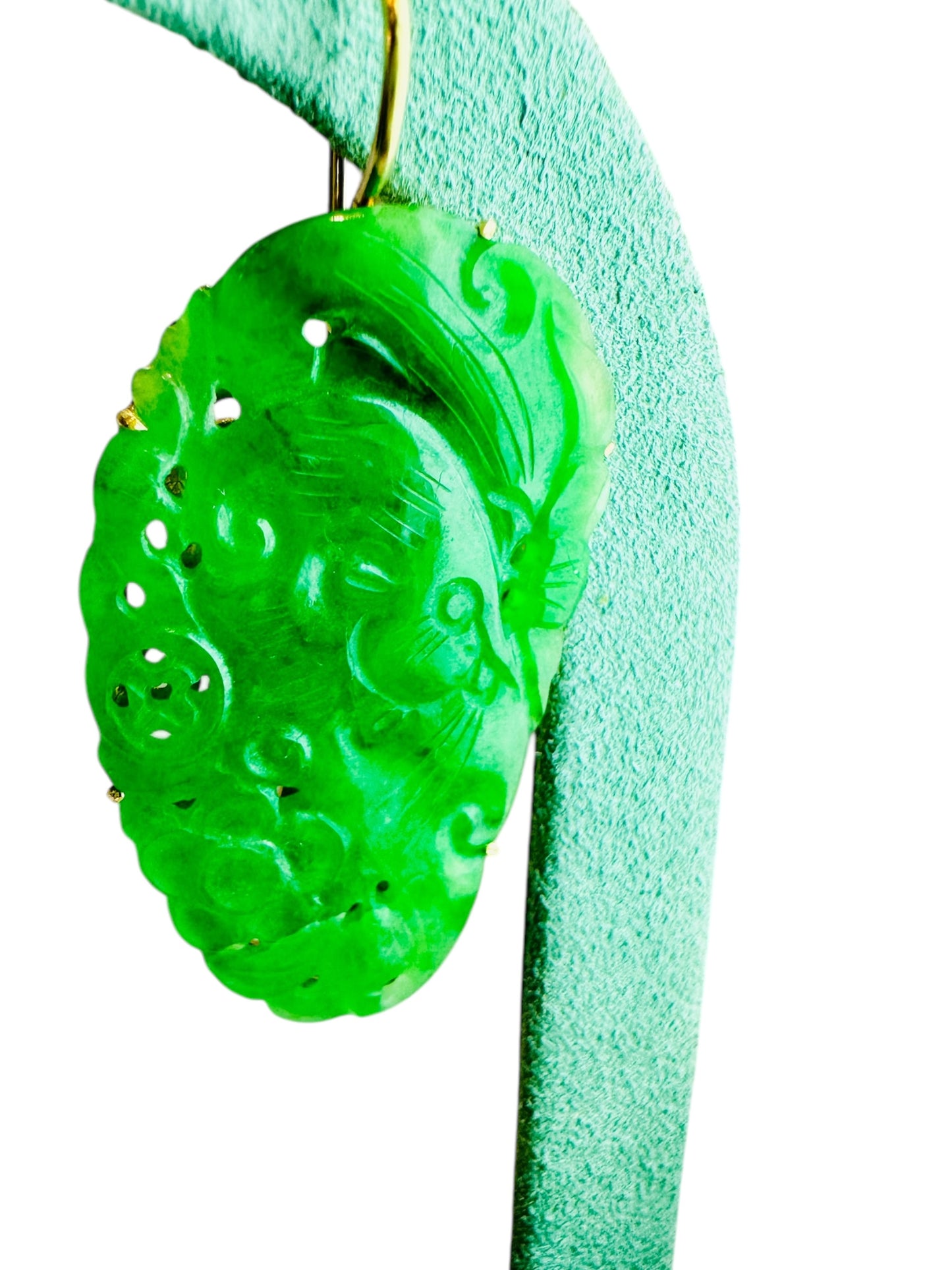 'A' Jadeite Jade Earrings