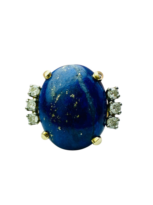 Vintage Lapis Lazuli Cocktail Ring