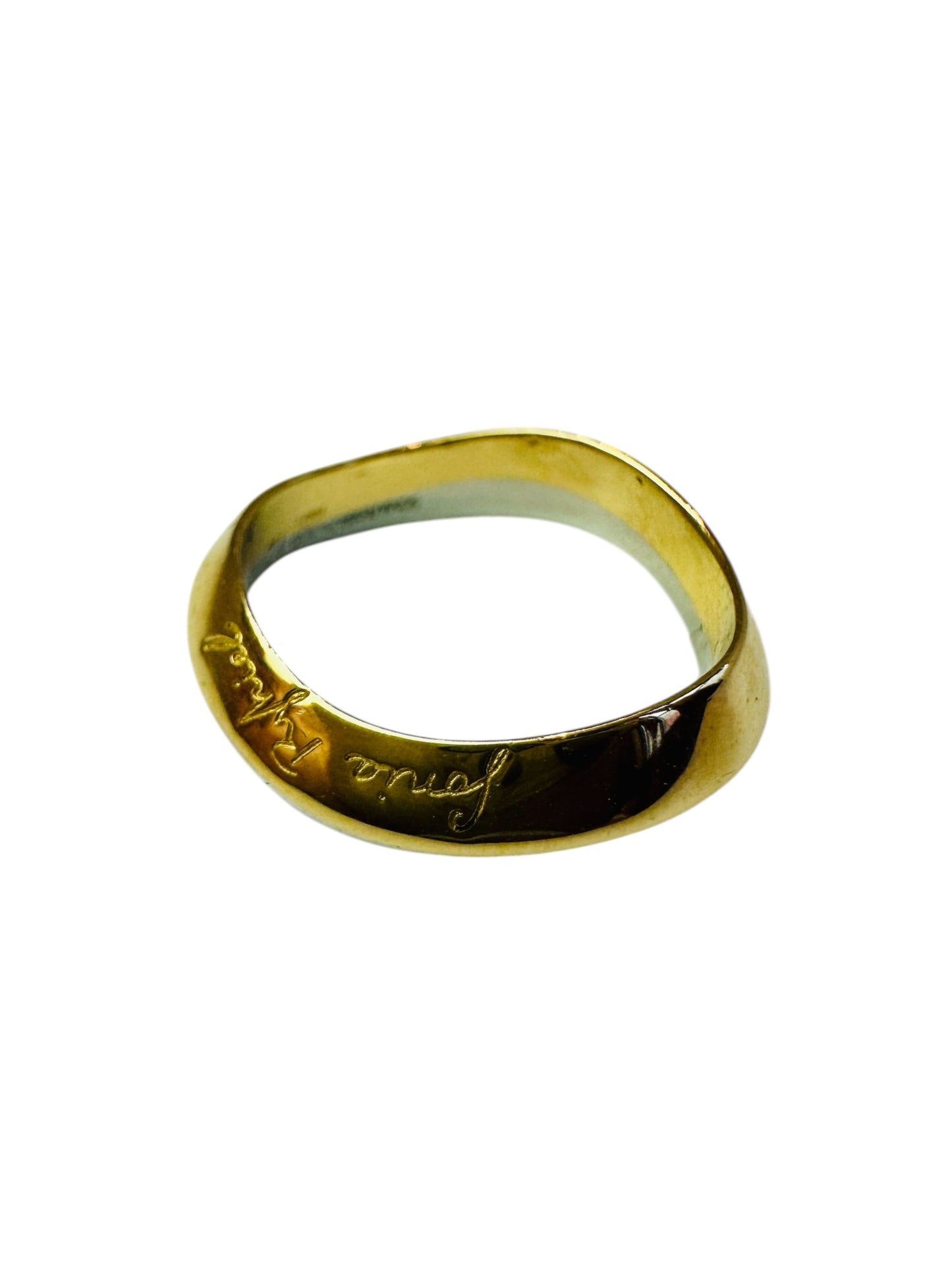 Designer Sonia Rykiel Two-Tone Wavy Band