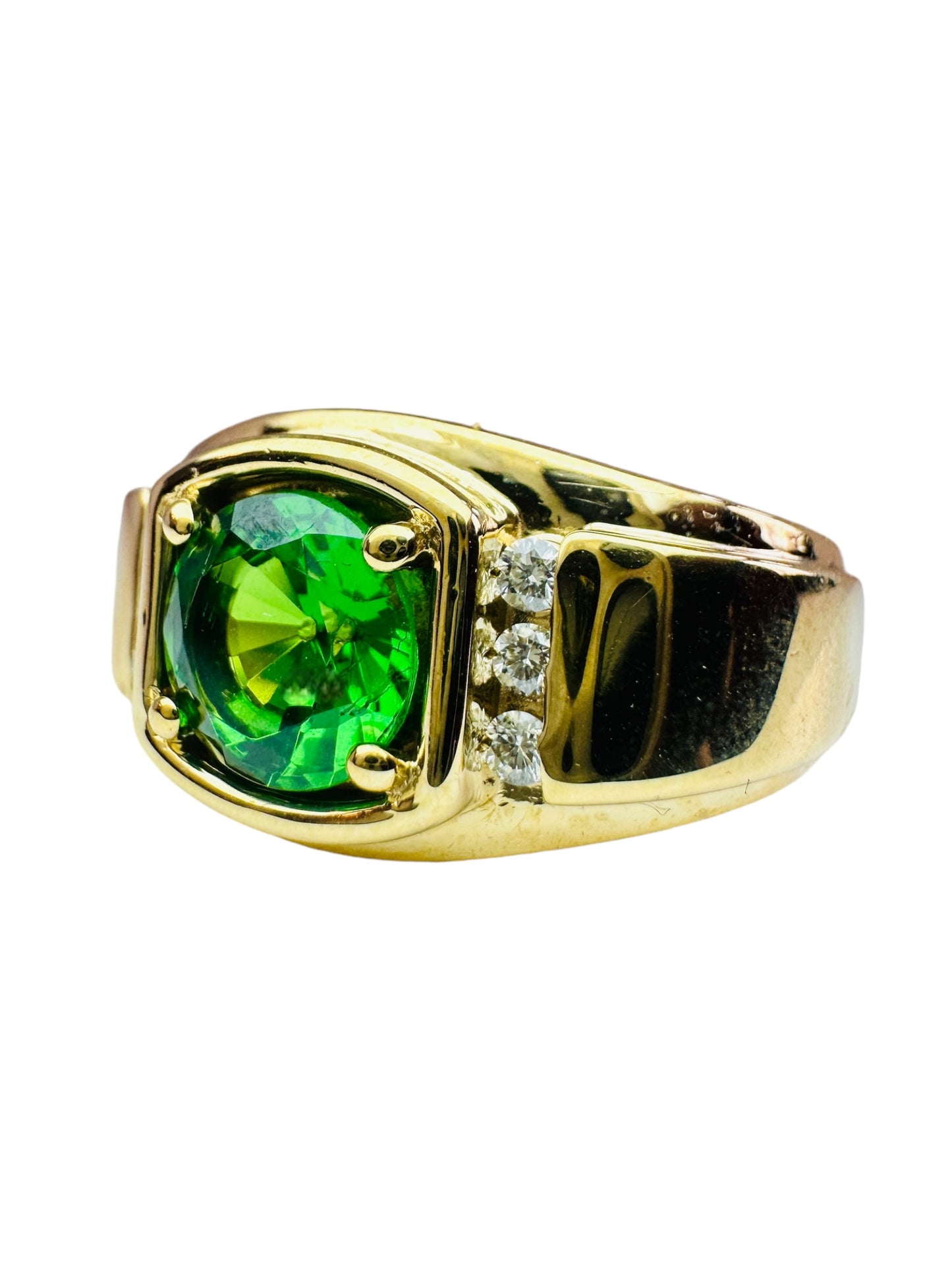 Gent's Custom Made Tsavorite Ring