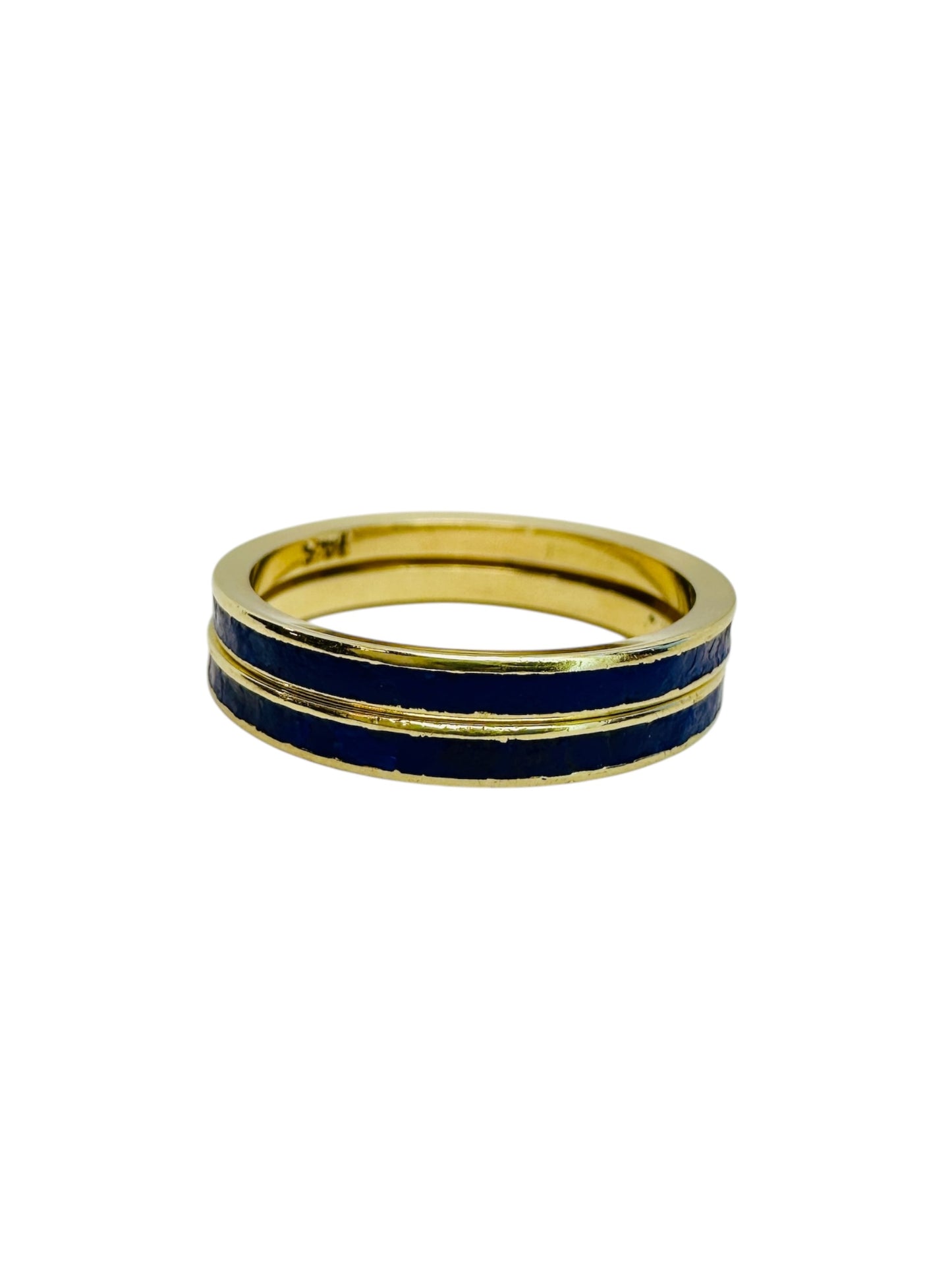 Matching Blue Enamel Bands