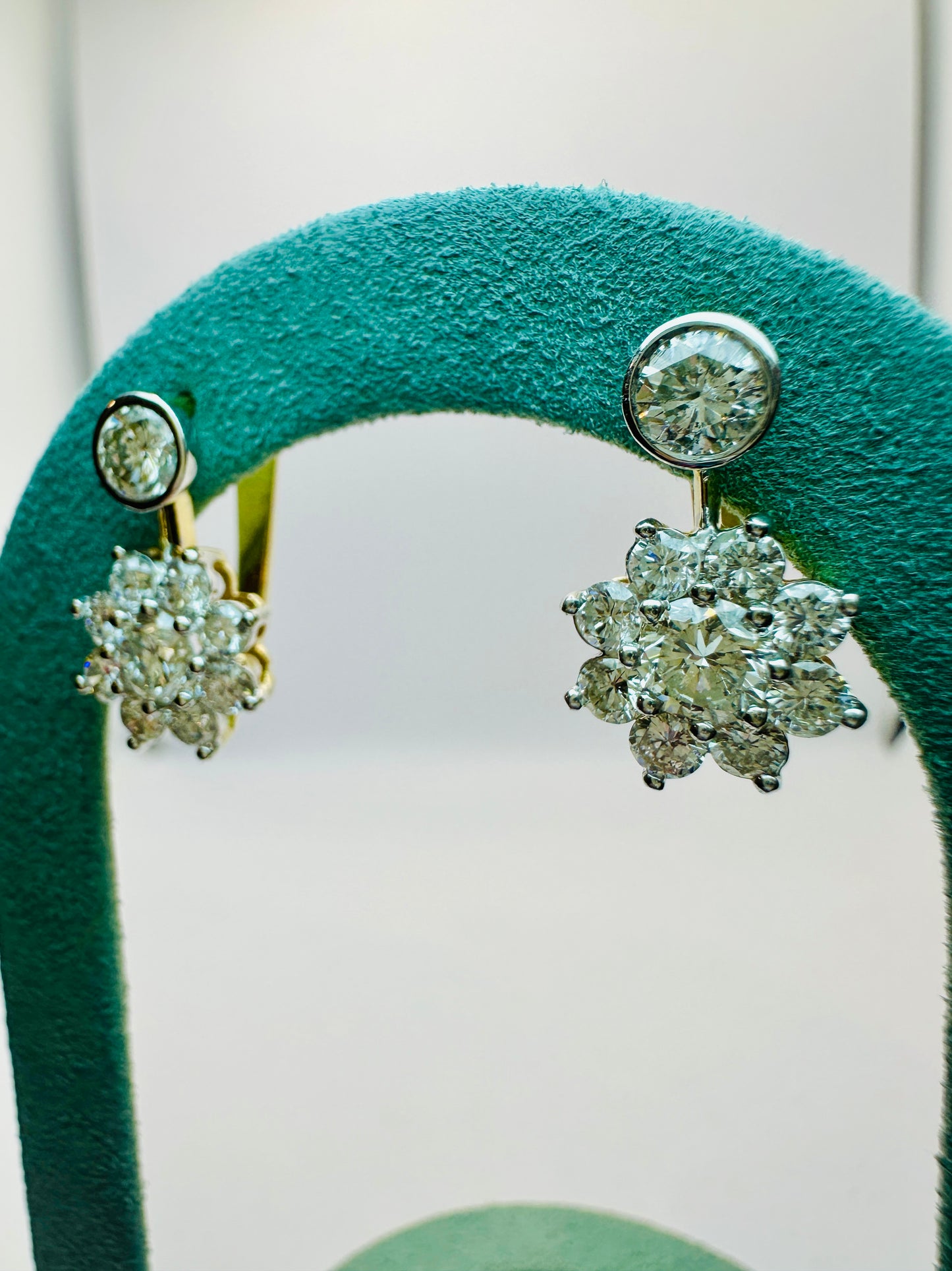 Diamond Cluster Earrings