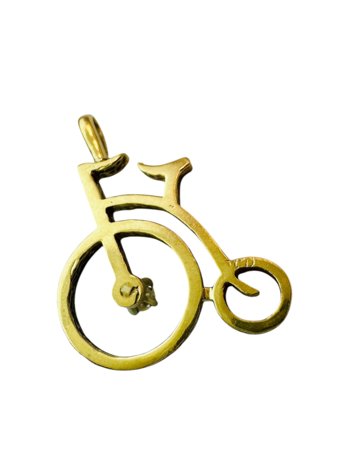 Bicycle Pendant with Diamond