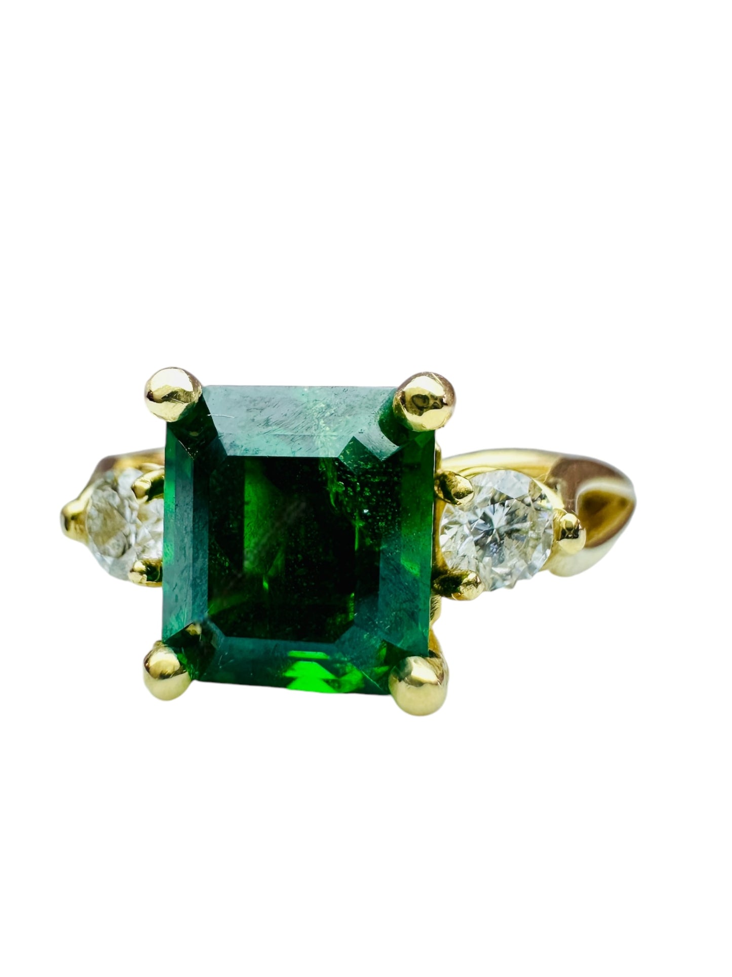 Lady's Custom Made Tsavorite Ring