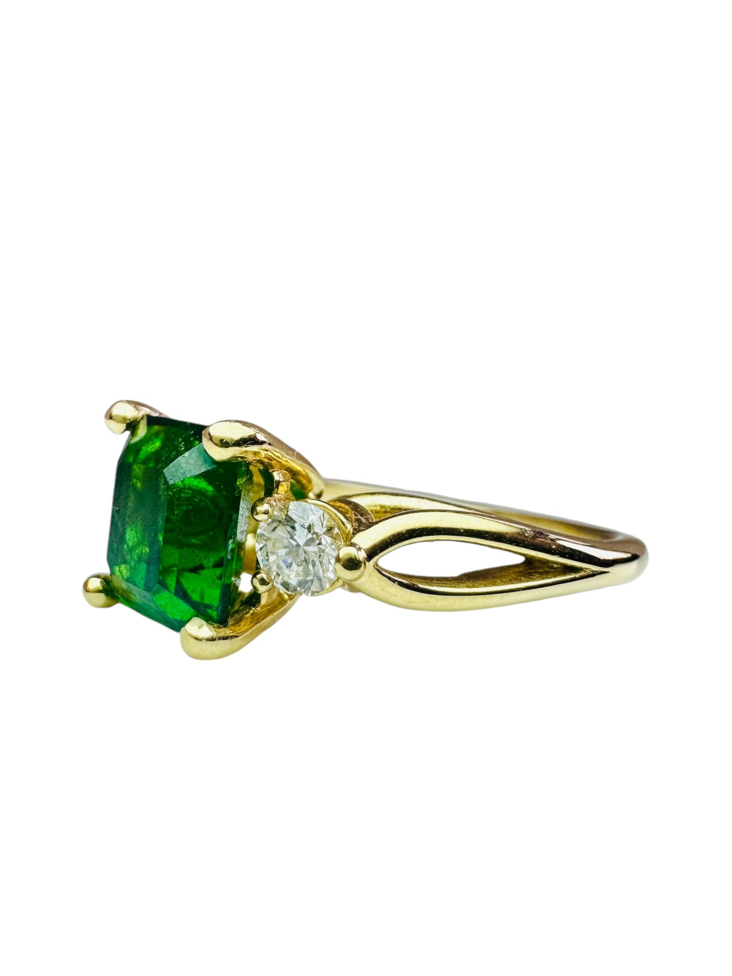 Lady's Custom Made Tsavorite Ring