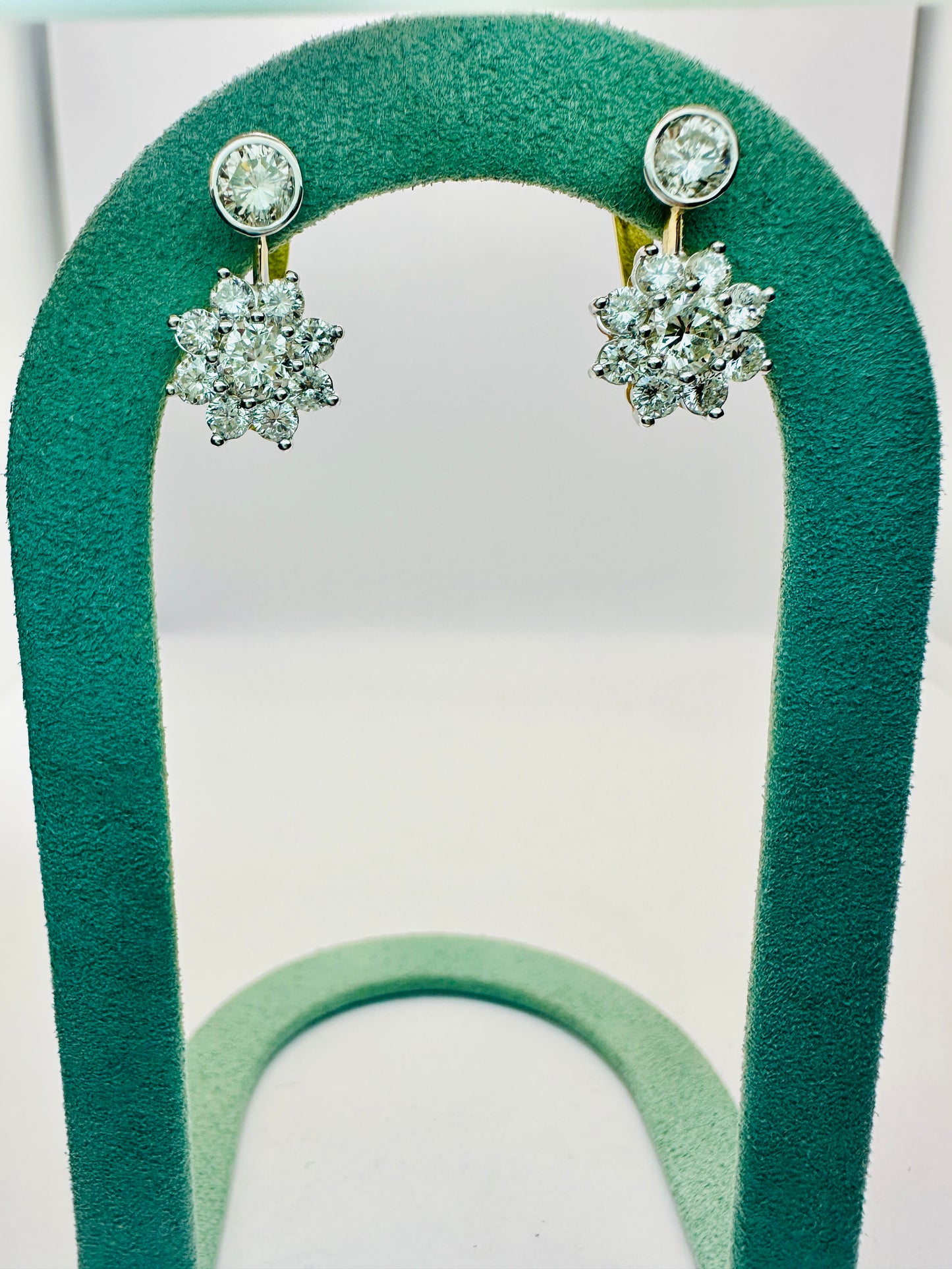 Diamond Cluster Earrings