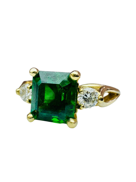 Lady's Custom Made Tsavorite Ring