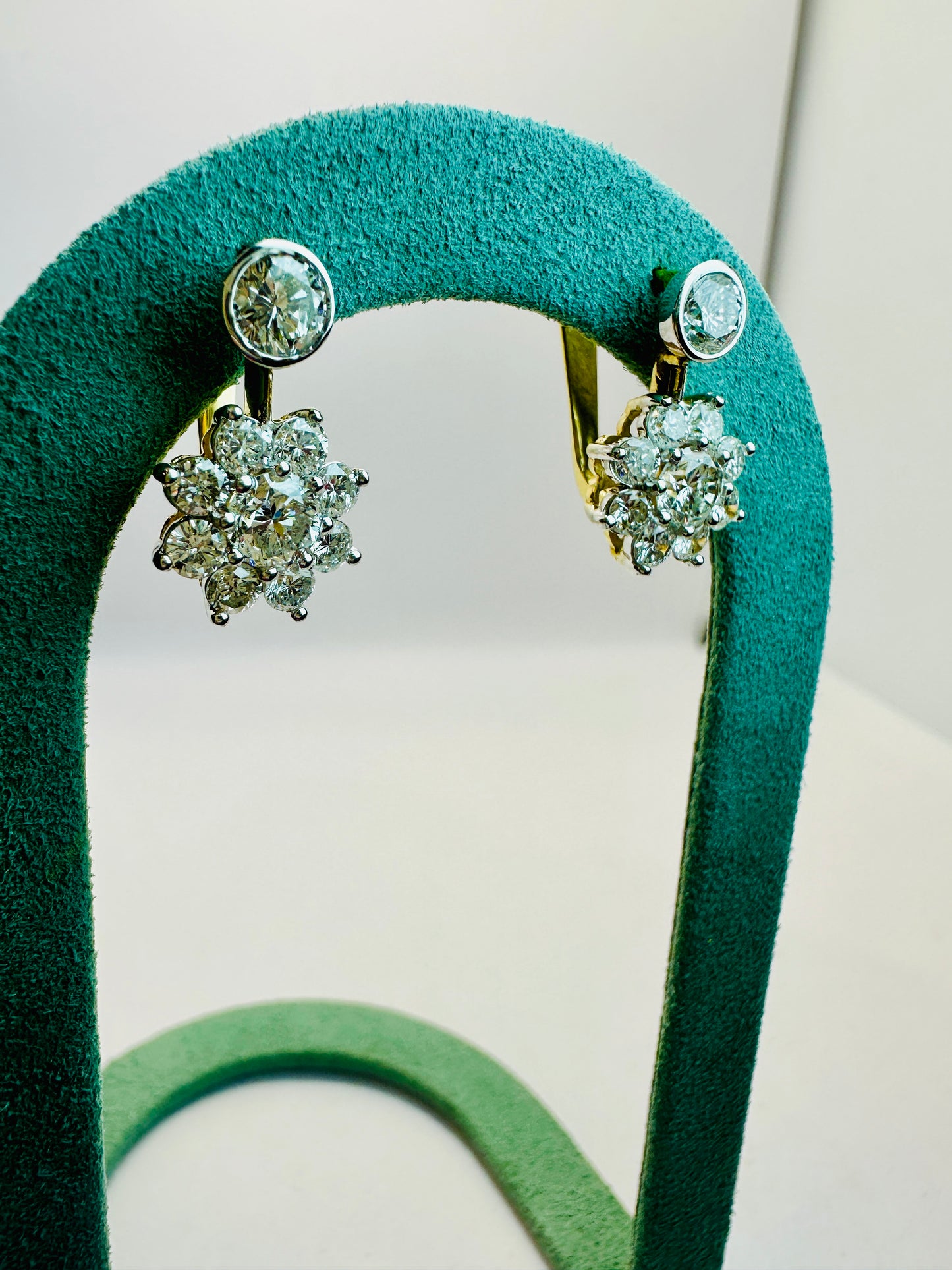 Diamond Cluster Earrings