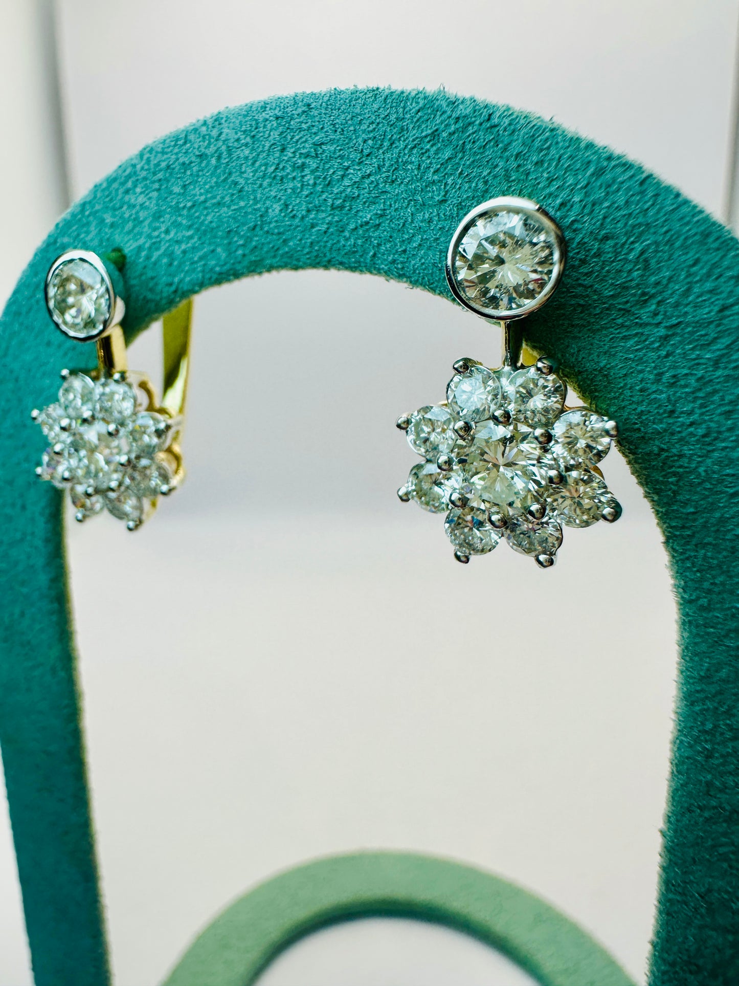 Diamond Cluster Earrings